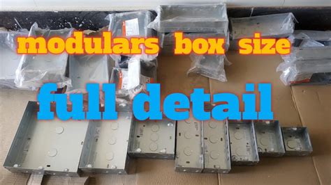 6 module metal box size|modular electrical boxes.